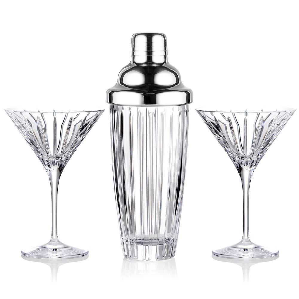 Marquis Herald Cocktail Shaker &amp; Martini 3 Piece Set by Waterford