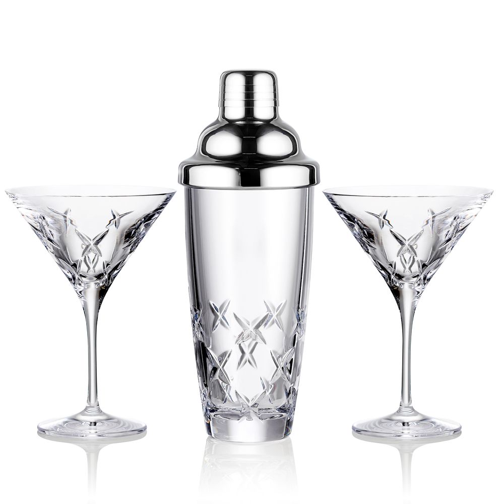 Marquis Riverdale Cocktail Shaker &amp; Martini 3 Piece Set by Waterford
