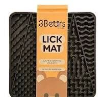 3 Bears Lickmat grey medium patterned