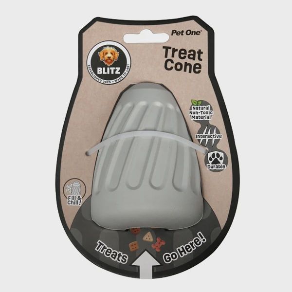 Blitz Rubber Treat Cone Grey L