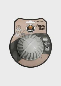 Blitz Rubber Fetch Ball Grey M