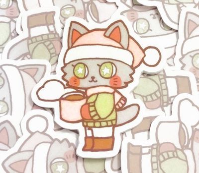 Vinyl Sticker: Cocoa Cat