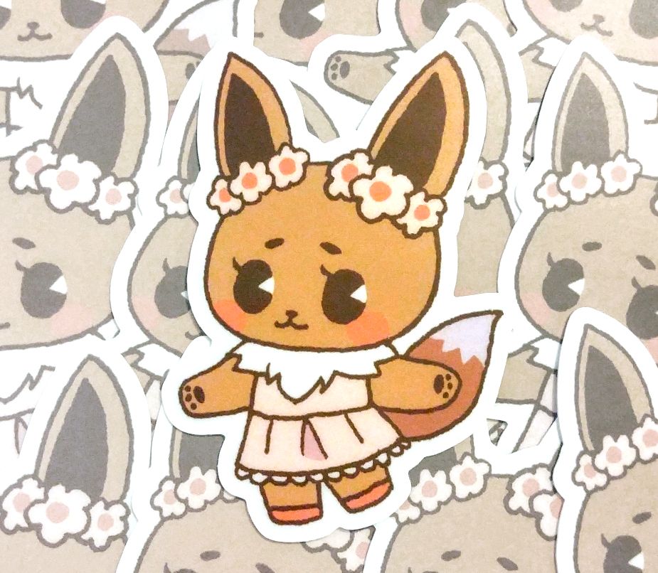Vinyl Sticker: Cottagecore Eev-Fox