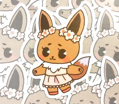 Vinyl Sticker: Cottagecore Eev-Fox