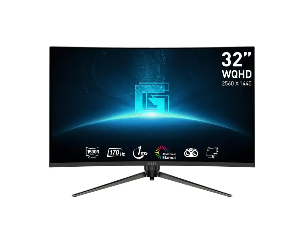 ZippFree™ G32CQ5P 32&quot; Curved Pro Gaming &amp; Creator Monitor — 2K QHD | 170Hz | 1ms | FreeSync Premium | HDR