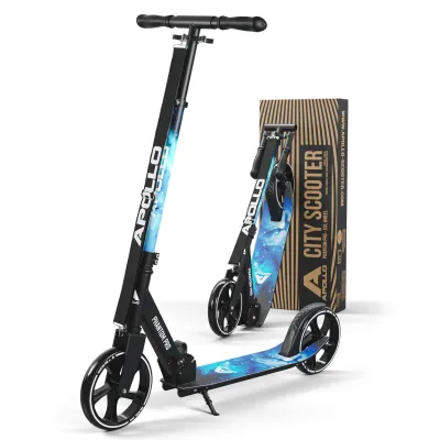 ZippFree™ APOLLO Phantom Pro Kick Scooter – XXL Folding Ride for Adults, Teens &amp; Kids (Up to 220 lbs)