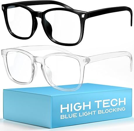 ZippFree™ 2-Pack Livho Blue Beam Glasses — Advanced 99% Blue Light Shield for Screens &amp; Sleep