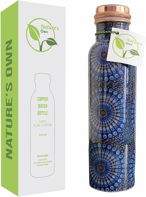 ZippFree™ Pure Copper Ayurvedic Water Bottle (34oz) — Hammered Health Edition