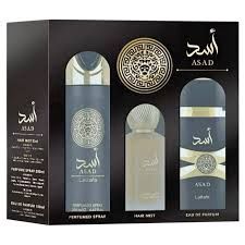 Lattafa Asad Gift Set EDP 3.4 oz