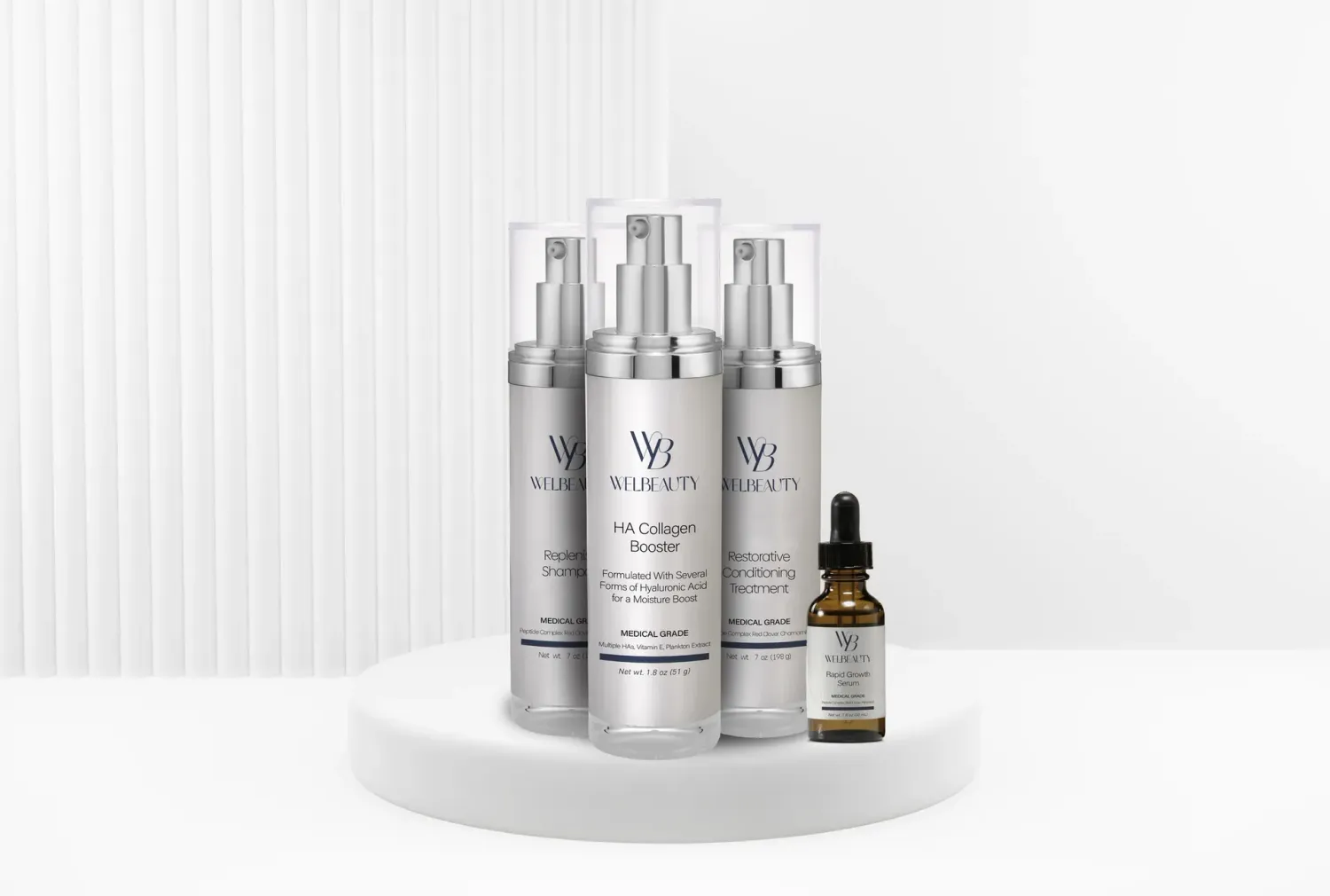 Hair growth Kit with shampoo, conditioner and serum