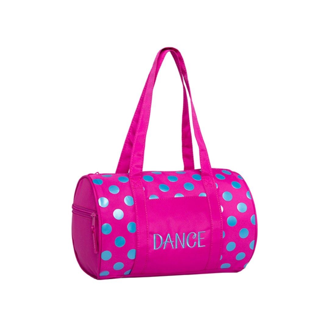 BAG DUFFEL DOTS - PINK/BLUE (H-1049)