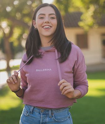 BALLERINA CROP HOODIE (COV-BALLCH)