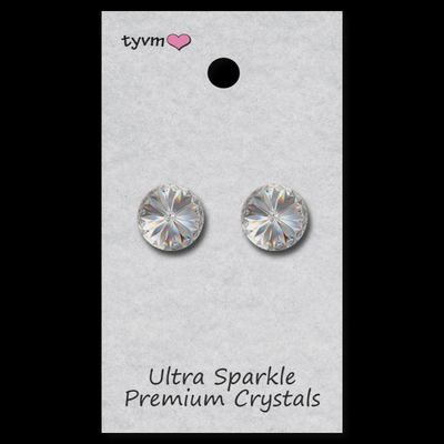 SINGLE STONE EARRING 14MM POST (TYVM-96014P)