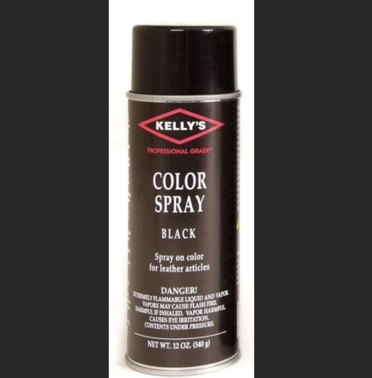 COLOR SPRAY FOR LEATHER - LARGE (FL-615K), Color: BLACK