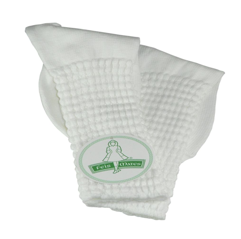 IRISH DANCE SOCK (PFP-FMPS), Color: WHITE, Size: PETITE