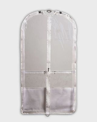 GARMENT BAG CLEAR W/BLK TRIM (D-B597-B598)