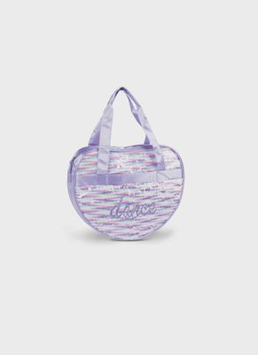 BAG HEART SHAPE W/SEQUINS (D-B24510)