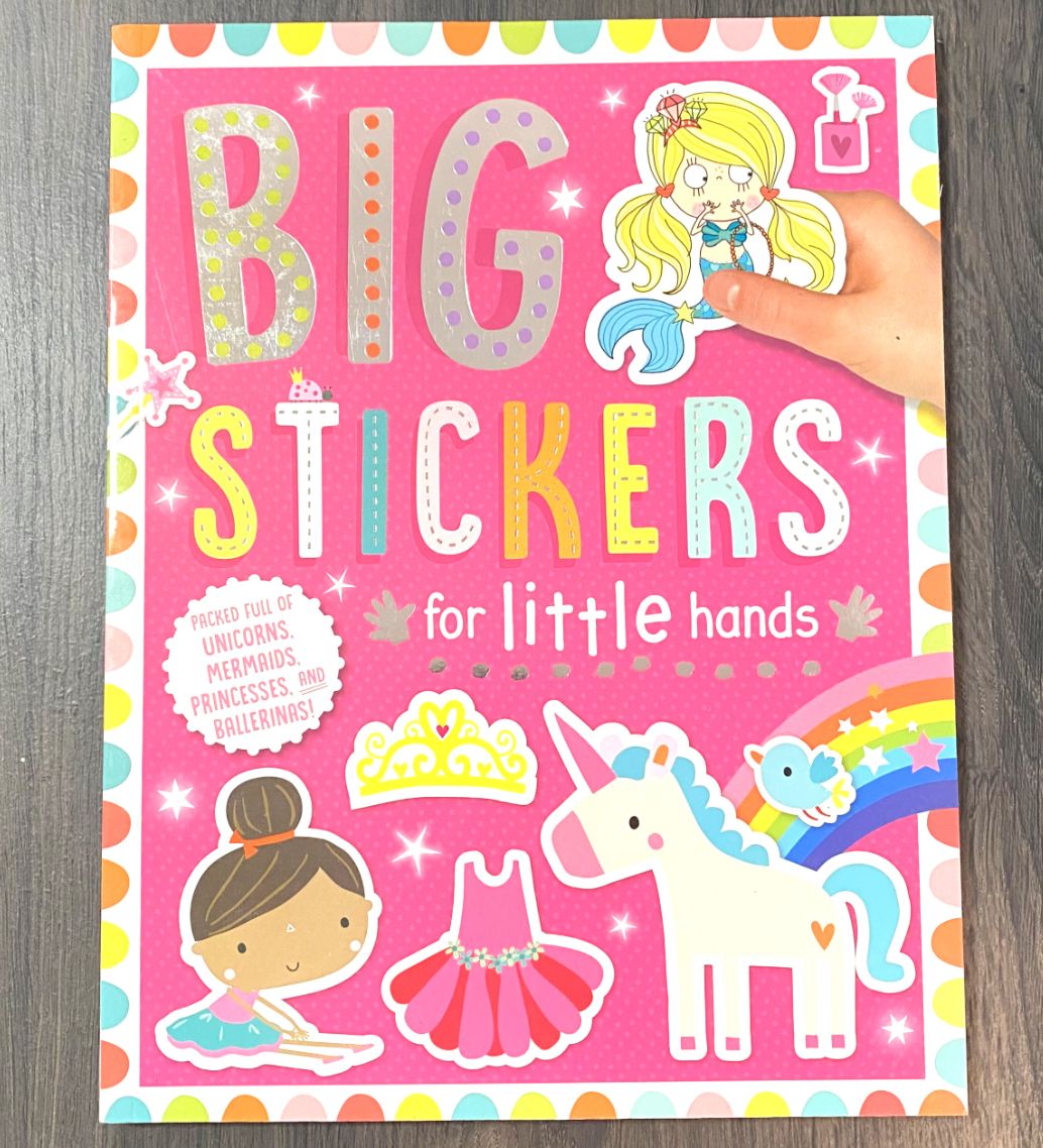 BIG STICKERS FOR LITTLE HANDS BOOK (CJ-3600)