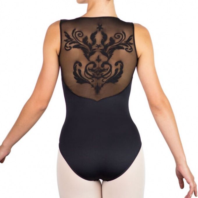 TANK LEO V-FRONT W/MESH BACK (BALRO-CRYSTALE), Color: BLACK, Size: XL