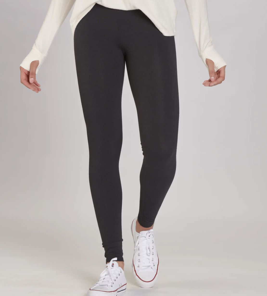 LOVE &#39;EM LONGER LEGGINGS (BC-S08), Color: BLACK, Size: XS