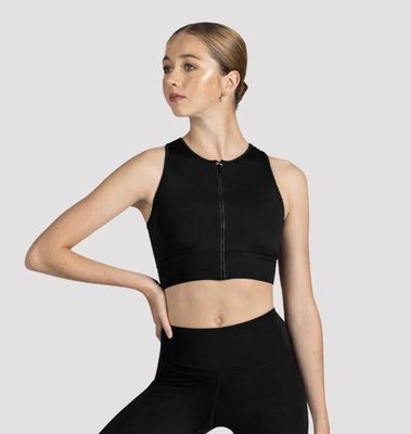 CROP TOP WITH ZIP FRONT (B-Z1065)