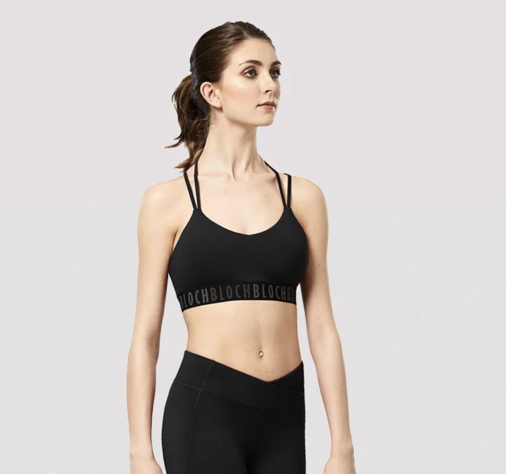 BRA TOP DOUBLE STRAP (B-FT5257), Color: BLACK, Size: L