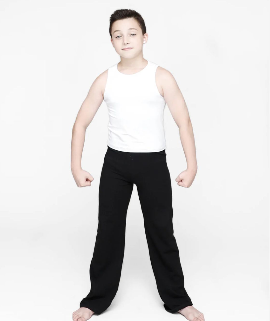 BOYS JAZZ PANT (BW-B191), Color: BLACK, Size: 5_6