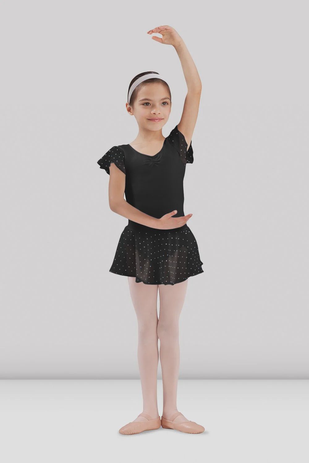 SKIRT PULL ON SEQUIN GEORGETTE (B-CR5161), Color: BLACK, Size: 4_6