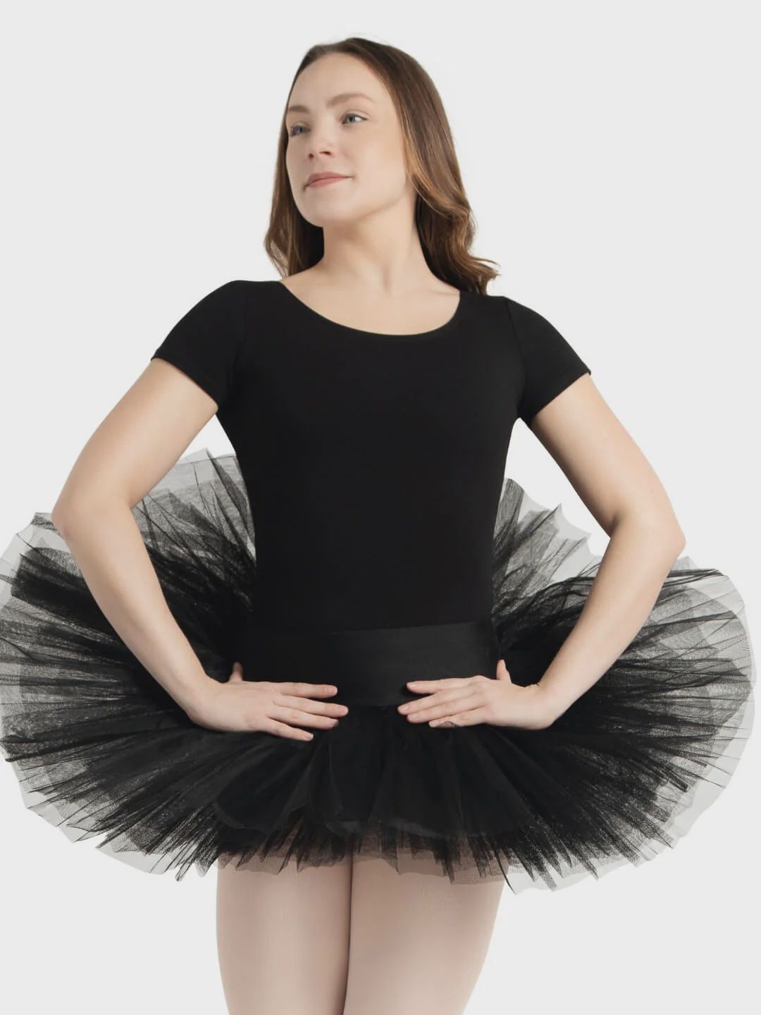 PRACTICE SKIRT TUTU (C-10391), Color: BLACK, Size: XS