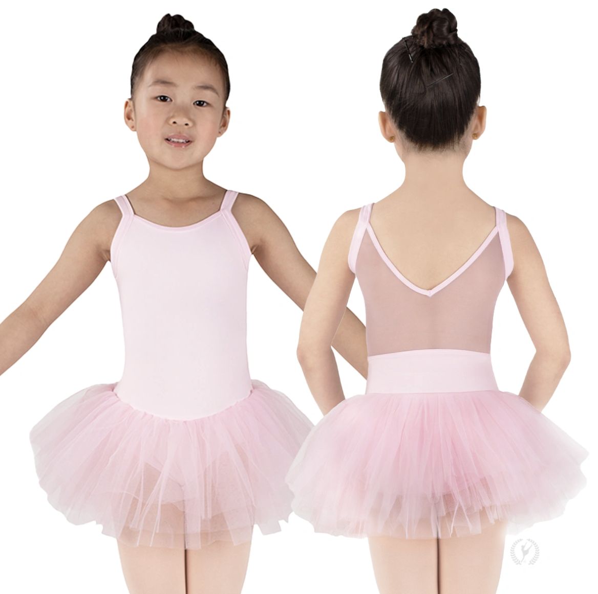 GIRLS TANK TUTU DRESS (E-0035), Color: PINK, Size: XS