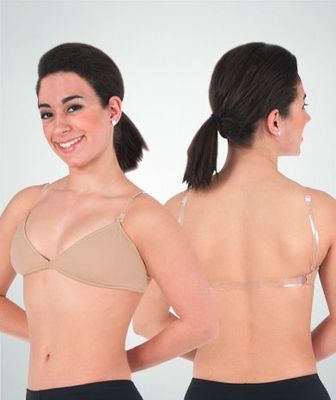 BRA DEEP V-CUT W/CLEARSTRPS ADULT (BW-283)