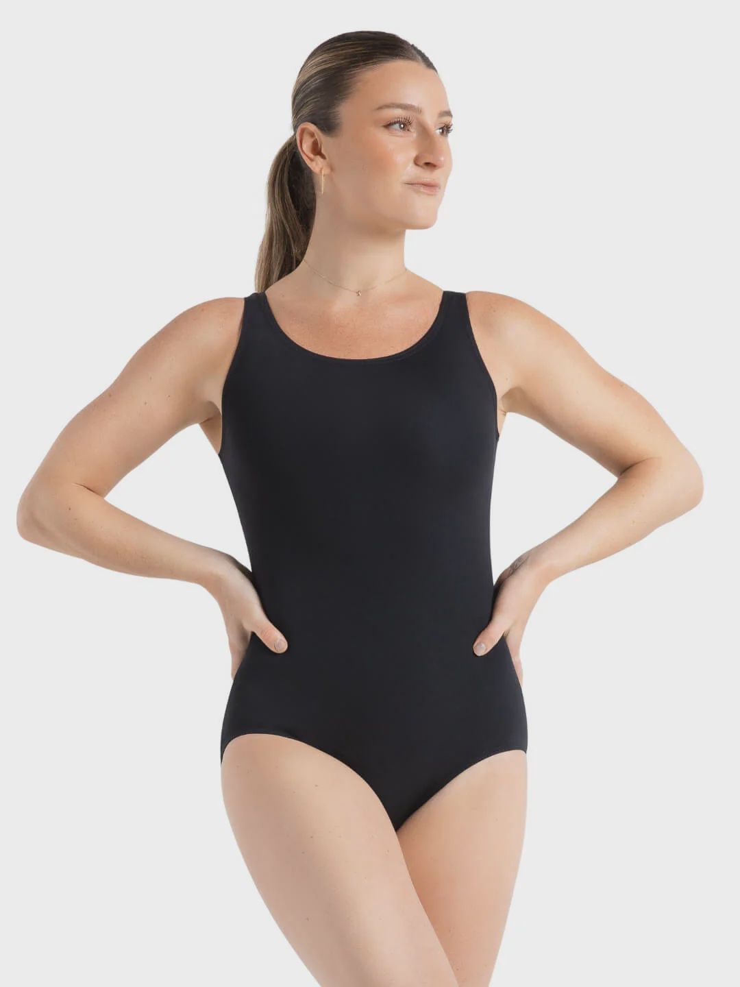 TANK LEOTARD ADULT (C-TB142), Color: BLACK, Size: XS