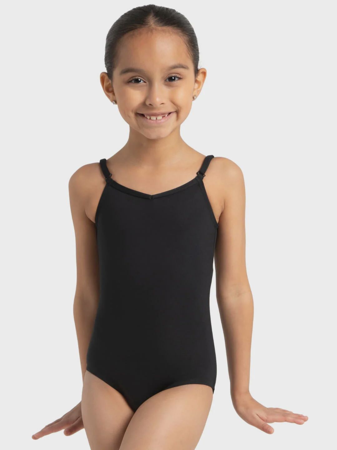 CAMI LEO W/ADJUSTBABLE STRAP CHILD (C-TB1420C), Color: BLACK, Size: S
