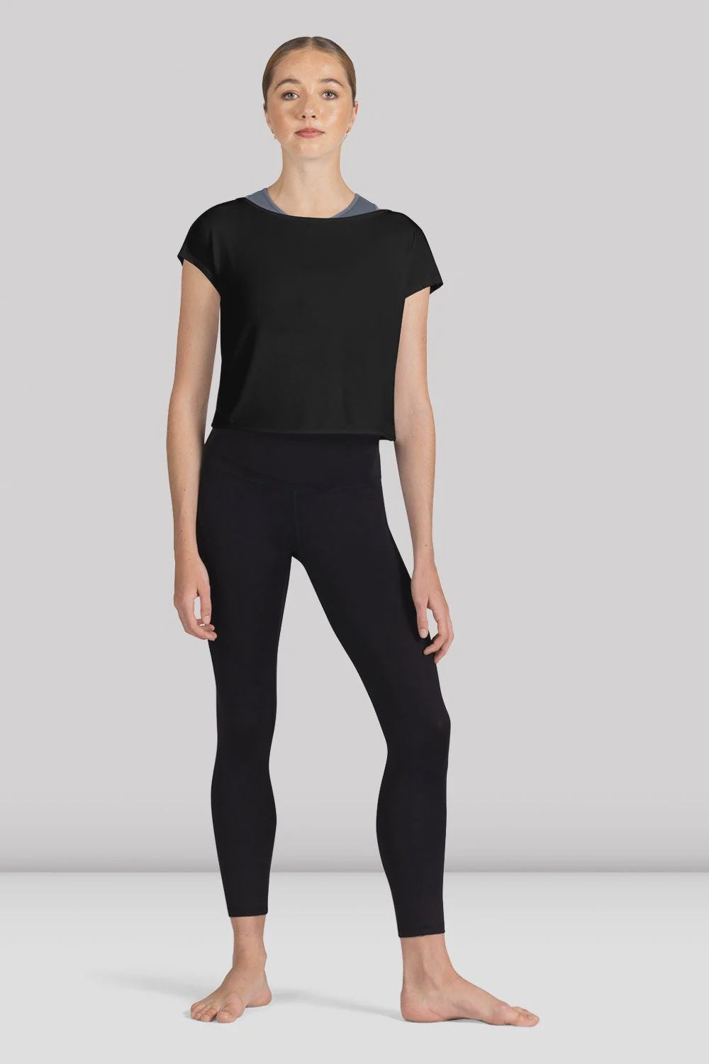 T-SHIRT BOAT NECK (B-Z3362), Color: BLACK, Size: P