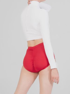 CHEER CROP TOP LONG SLEEVE TURTLENECK (BW-BWP206)