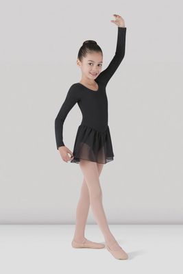 DRESS LONG SLEEVE SCOOP NECK CHILD (B-CL5309)