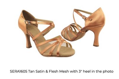 BALLROOM OPEN TOE MESH X-FRONT (VF-SERA1605)