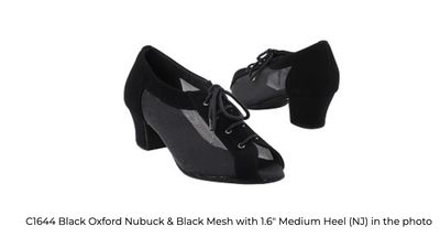 BALLROOM SHOE MESH SIDE WITH LACES (VF-C1644)
