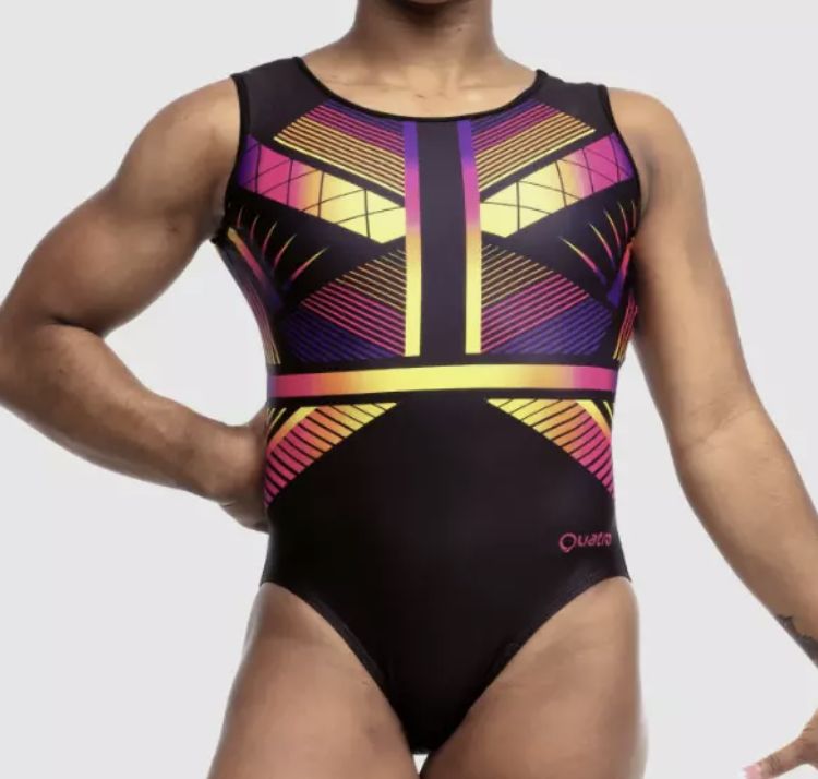 QUATRO GYMNASTICS LEOTARD EQUINOX BLACK, Size: AL