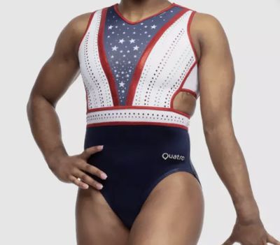 QUATRO GYMNASTICS LEOTARD INDEPENDENCE NAVY