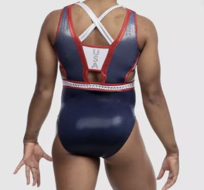 QUATRO GYMNASTICS LEOTARD INDEPENDENCE NAVY