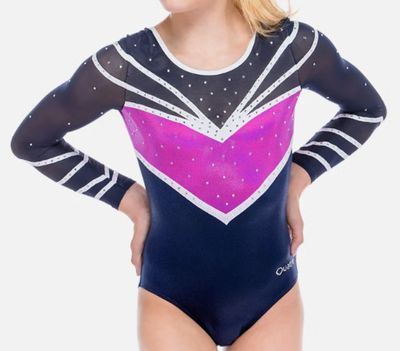 QUATRO GYMNASTICS LEOTARD ATLANTIS NAVY
