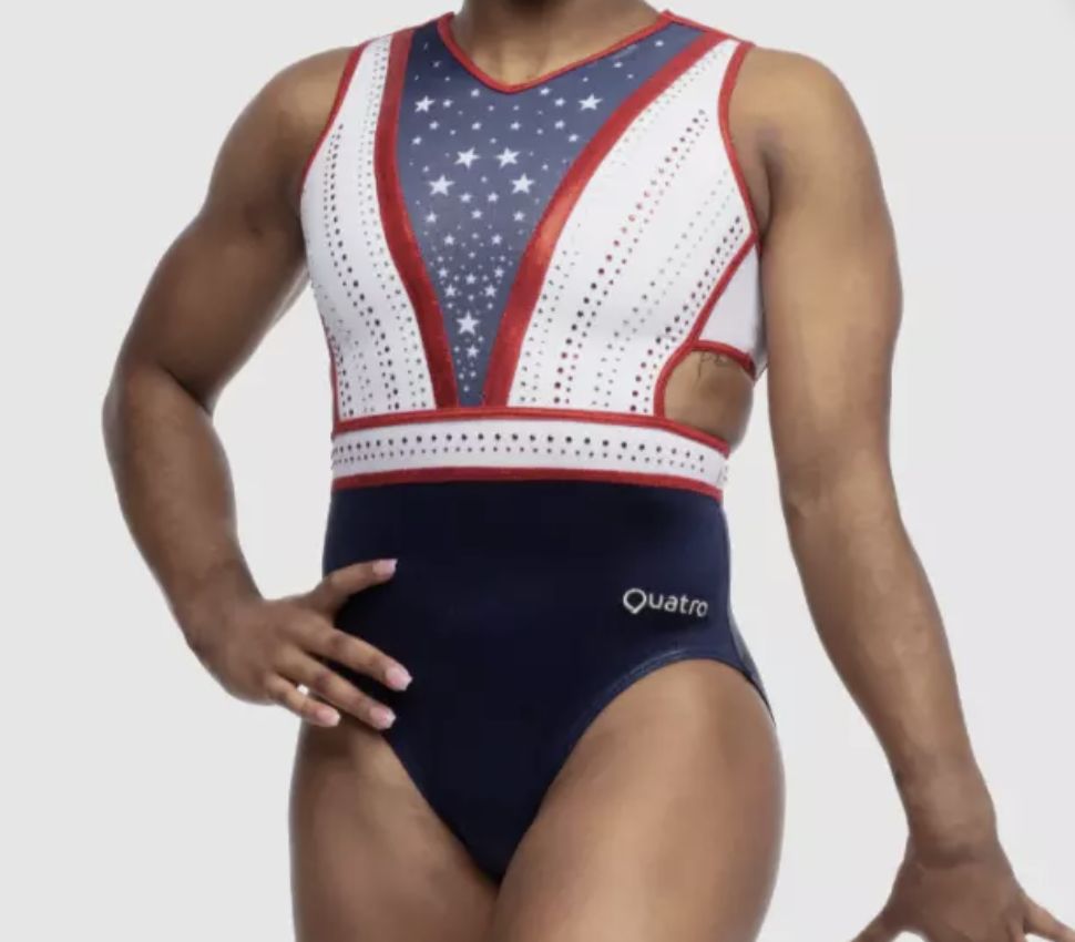 QUATRO GYMNASTICS LEOTARD INDEPENDENCE NAVY, Size: CS
