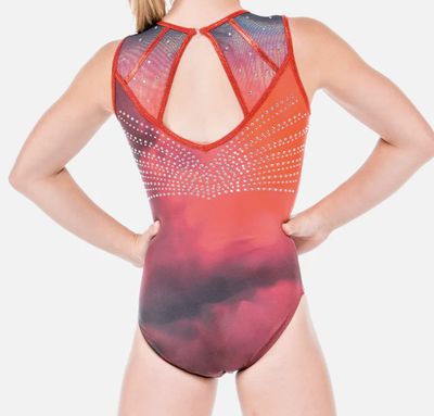 QUATRO GYMNASTICS LEOTARD SPECTRE RED