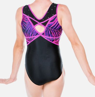 QUATRO GYMNASTICS LEOTARD HAVANA BLACK