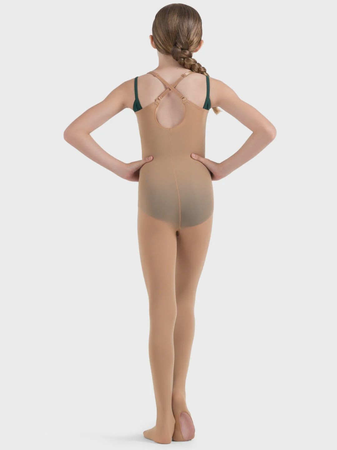 CONVERTIBLE BODY TIGHT (C-1811C), Color: CARAMEL, Size: 8-12