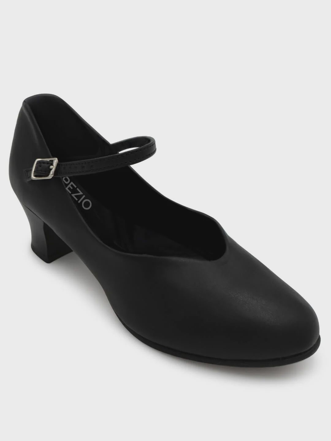 JR. FOOTLIGHT CHARACTER SHOE (C-550), Color: BLACK, Size: 4, Width Run: N