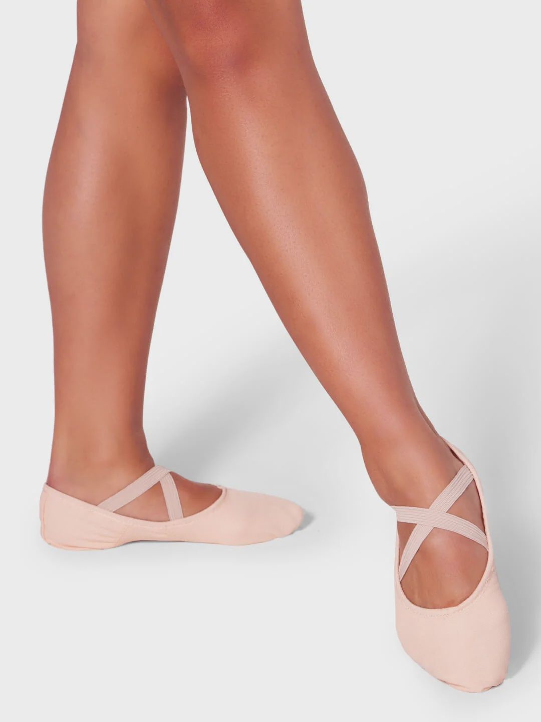 BALLET S/S CANVAS JULIET II (C-2028), Color: LIGHT BALLET PINK, Size: 4, Width Run: M