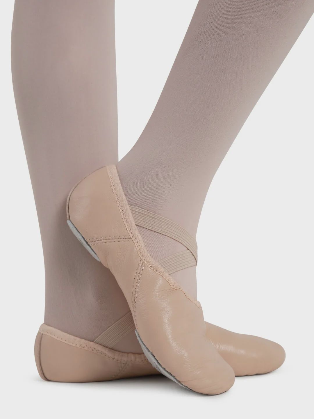 JULIET S/S LEATHER BALLET SHOE (C-2027C), Color: LIGHT PINK, Size: 12, Width Run: M