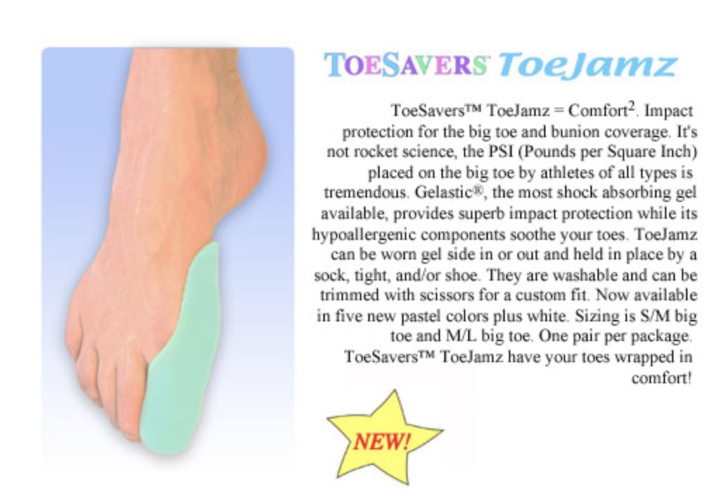 TOEJAMS BIG TOE BUNION PAD (DZT-TOEJAMZ), Size: S/M